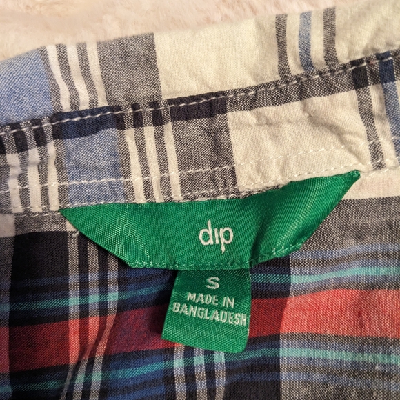 Boys white/blue/red button up - Picture 3 of 6